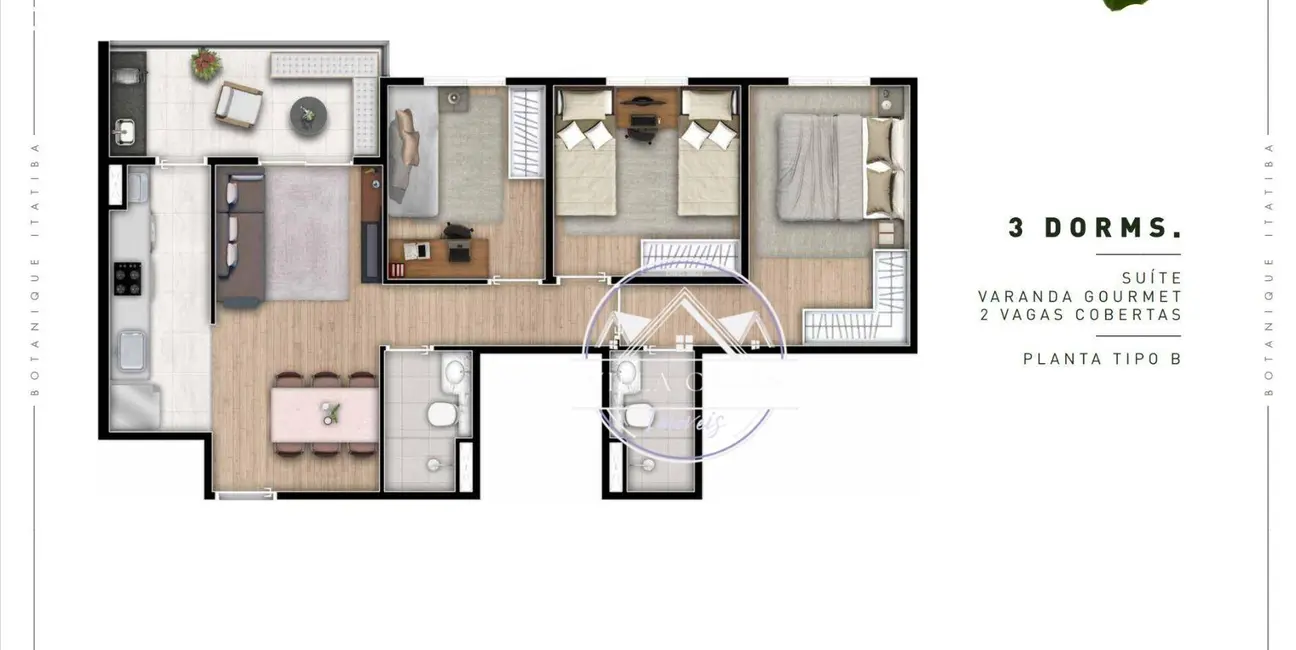 Foto 8 de Apartamento com 3 quartos à venda, 71m2 em Jardim Nossa Senhora das Graças, Itatiba - SP