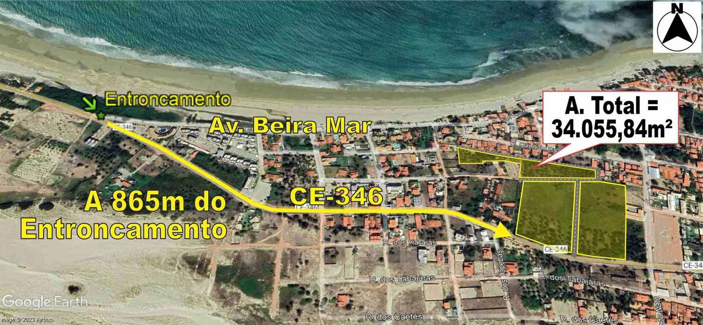 Foto 1 de Terreno / Lote à venda, 13370m2 em Trairi - CE