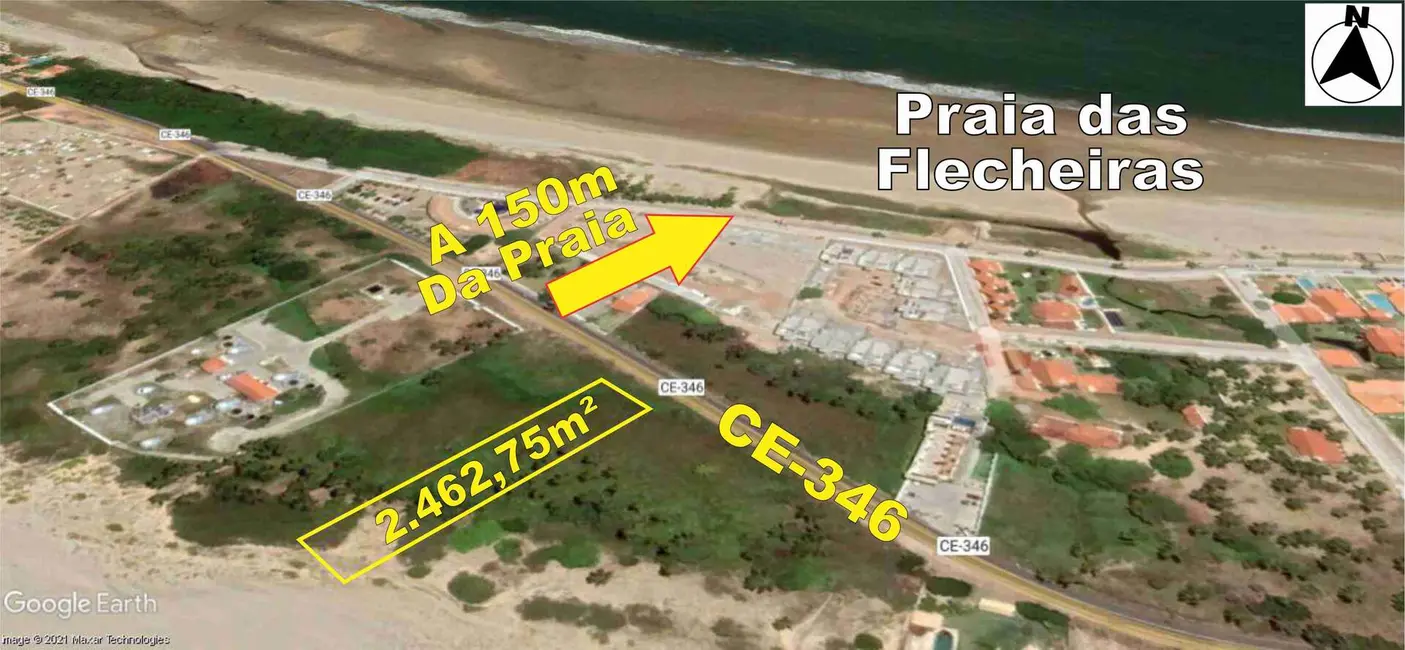 Terreno / Lote à venda, 2463m2 em Trairi - CE - imagem 1 Foto 1 de Terreno / Lote à venda, 2463m2 em Trairi - CE