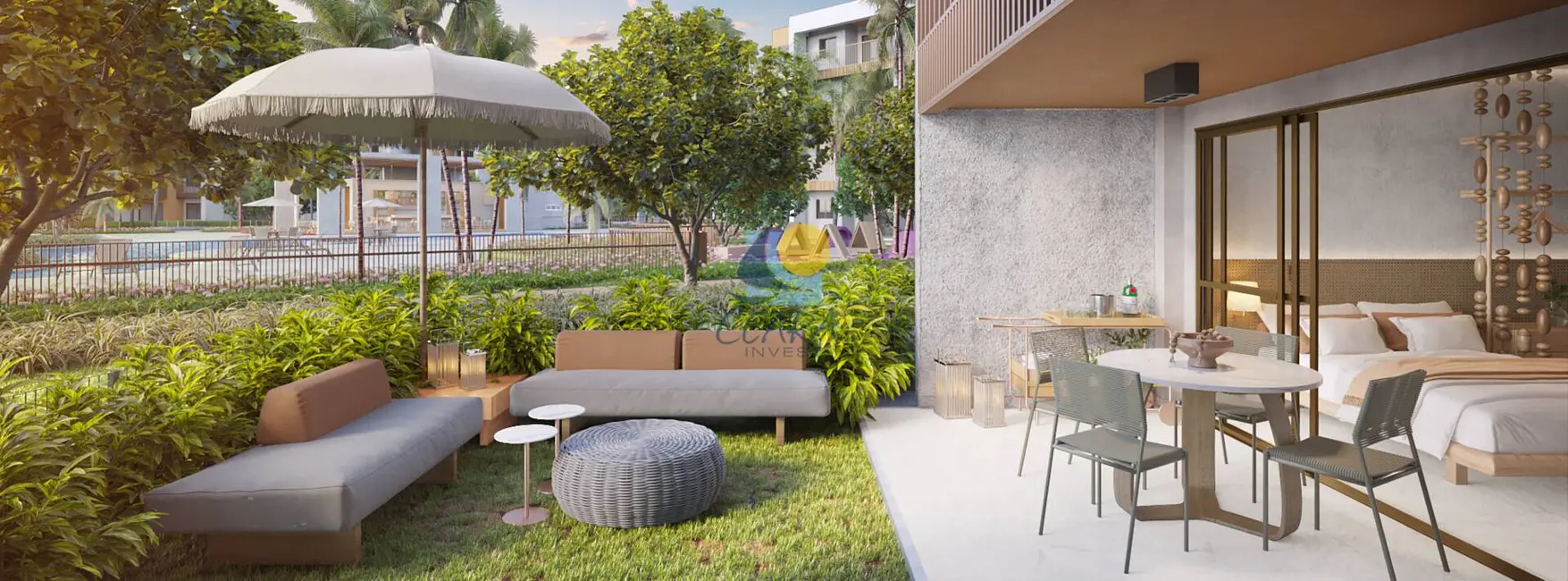 Apartamento com 1 quarto à venda, 3061m2 em Cumbuco, Caucaia - CE - imagem 3 Foto 3 de Apartamento com 1 quarto à venda, 3061m2 em Cumbuco, Caucaia - CE