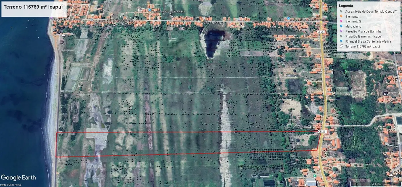 Foto 1 de Terreno / Lote à venda, 116769m2 em Icapui - CE