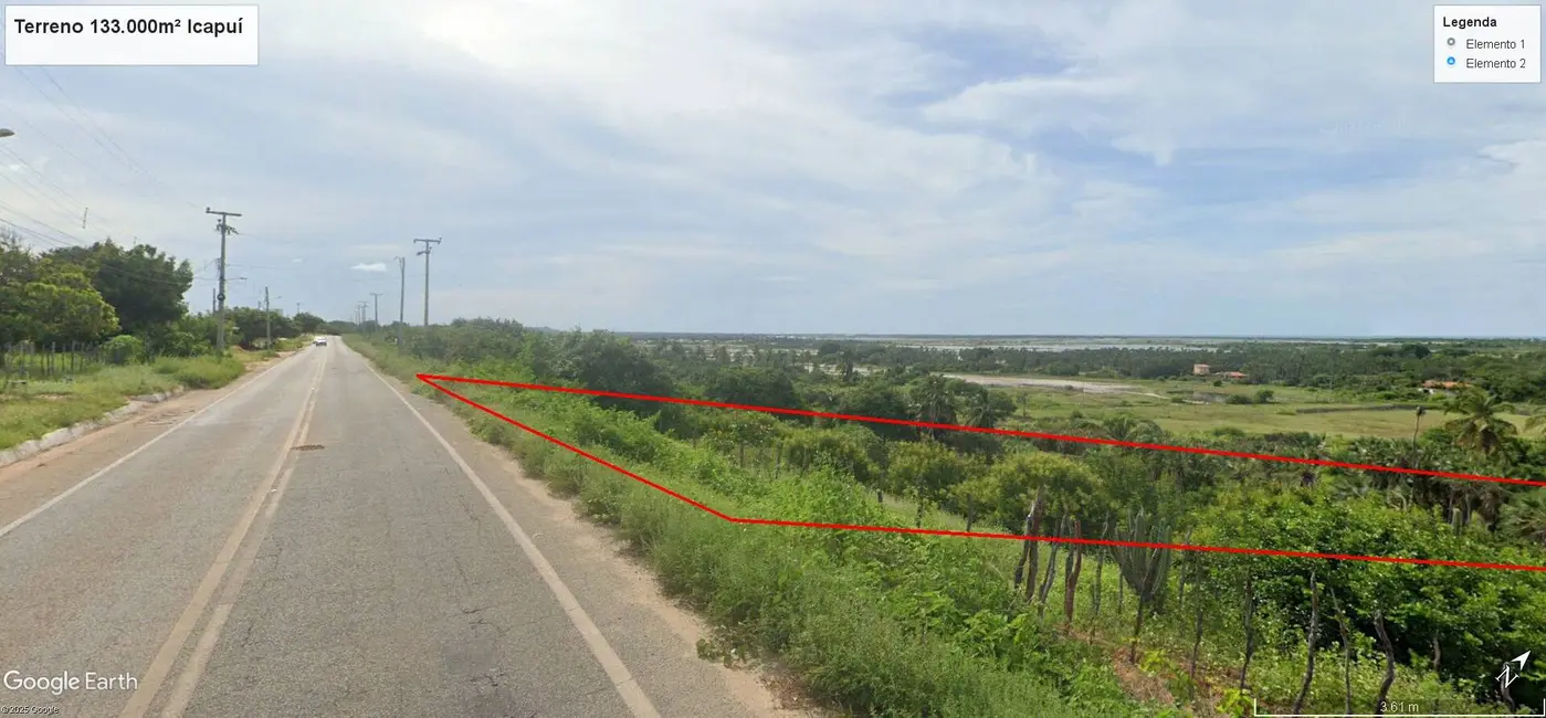 Foto 6 de Terreno / Lote à venda, 133000m2 em Icapui - CE