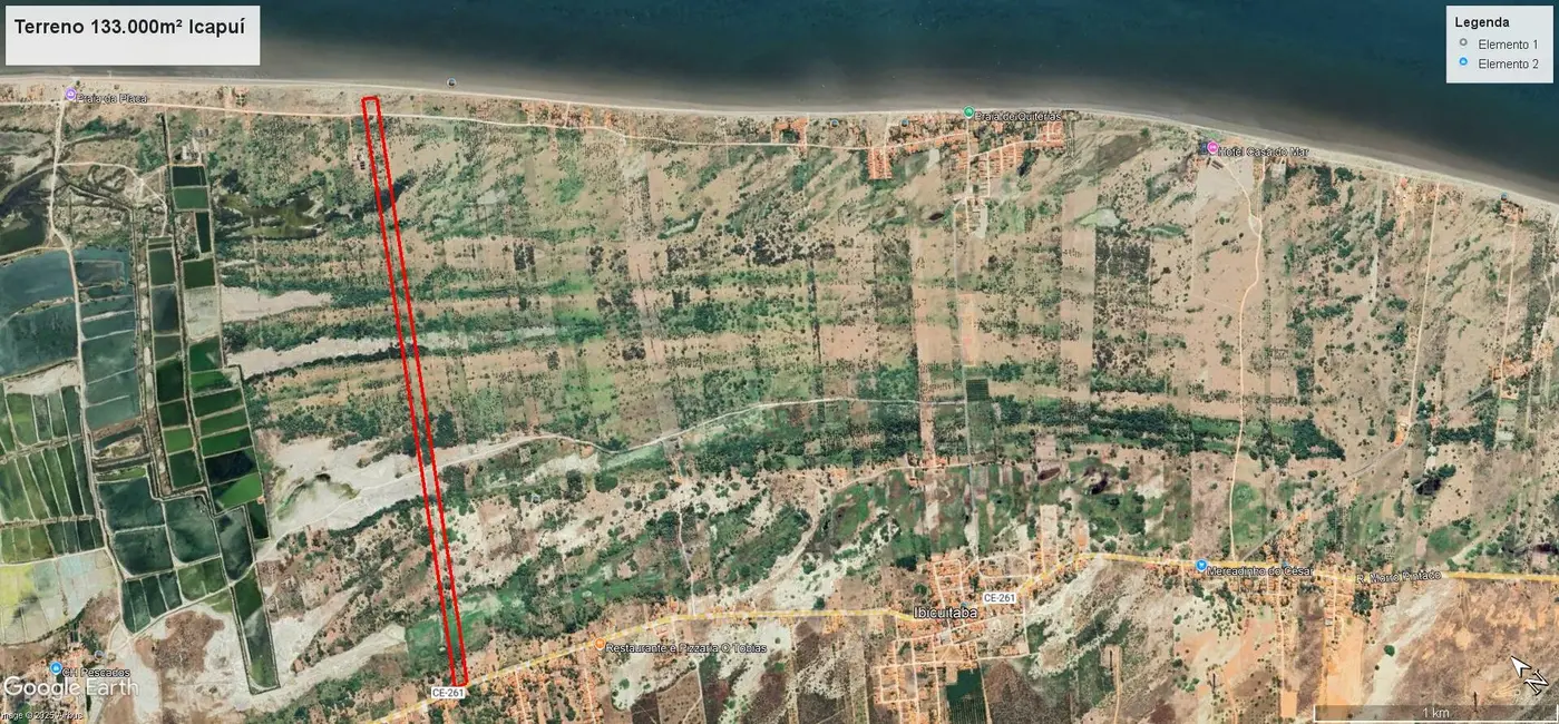 Foto 8 de Terreno / Lote à venda, 133000m2 em Icapui - CE