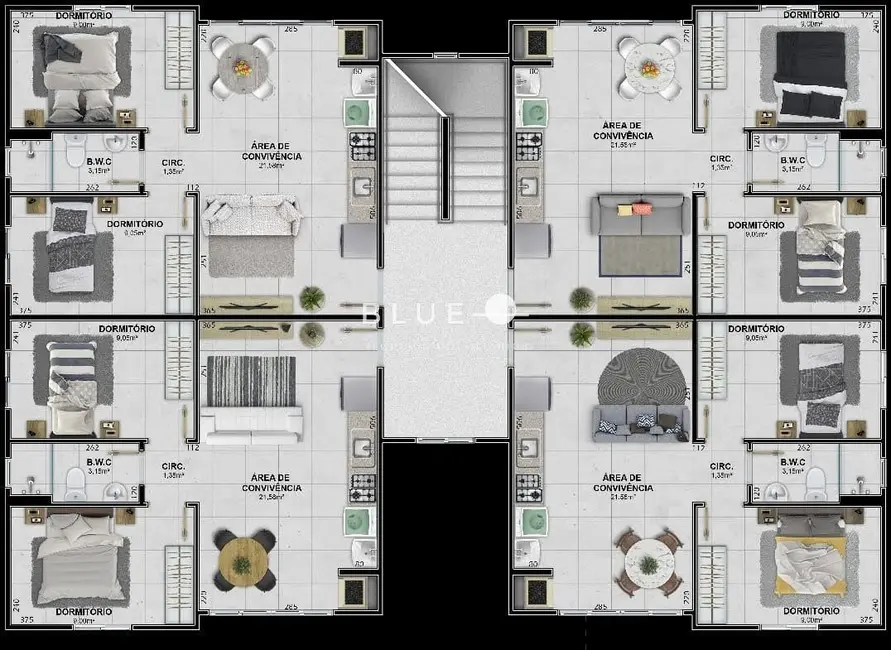Foto 2 de Apartamento com 2 quartos à venda, 49m2 em Centro, Passo De Torres - SC