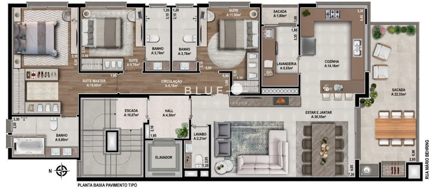 Foto 2 de Apartamento com 3 quartos à venda, 157m2 em Jardim América, Caxias Do Sul - RS