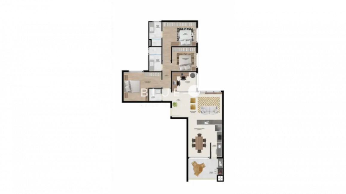 Foto 2 de Apartamento com 3 quartos à venda, 129m2 em Flores Da Cunha - RS