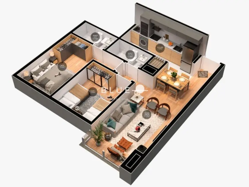 Foto 2 de Apartamento com 2 quartos à venda, 66m2 em Centro, Canela - RS