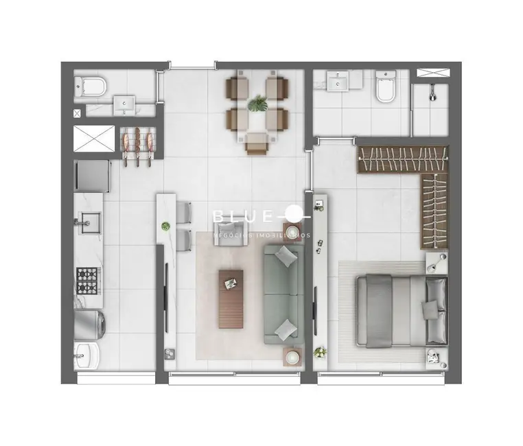 Apartamento com 1 quarto à venda, 52m2 em Centro, Torres - RS - imagem 3 Foto 3 de Apartamento com 1 quarto à venda, 52m2 em Centro, Torres - RS