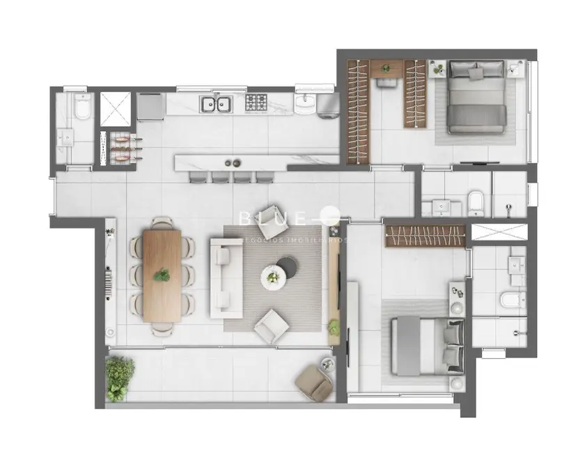 Apartamento com 2 quartos à venda, 90m2 em Centro, Torres - RS - imagem 7 Foto 7 de Apartamento com 2 quartos à venda, 90m2 em Centro, Torres - RS