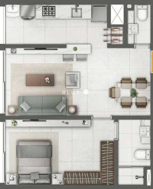 Apartamento com 1 quarto à venda, 52m2 em Centro, Torres - RS - imagem 7 Foto 7 de Apartamento com 1 quarto à venda, 52m2 em Centro, Torres - RS