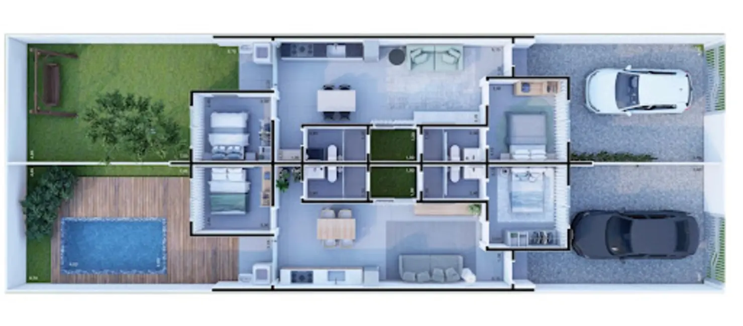 Foto 4 de Casa com 2 quartos à venda, 65m2 em São Marcos, Joinville - SC