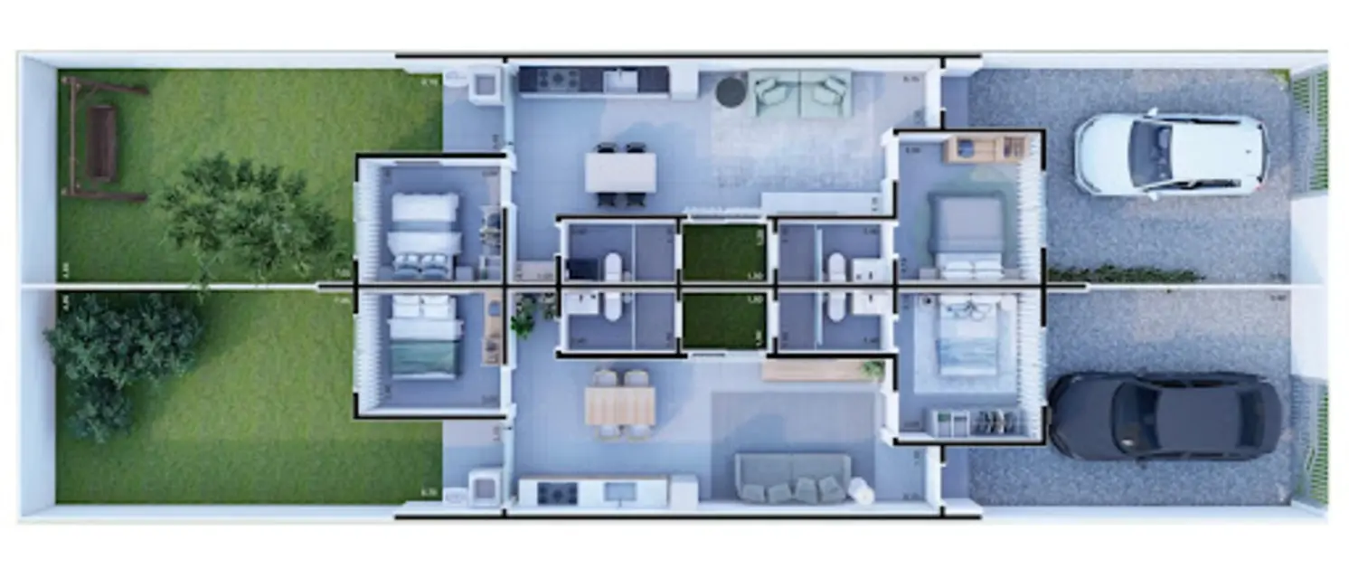 Foto 3 de Casa com 2 quartos à venda, 65m2 em São Marcos, Joinville - SC