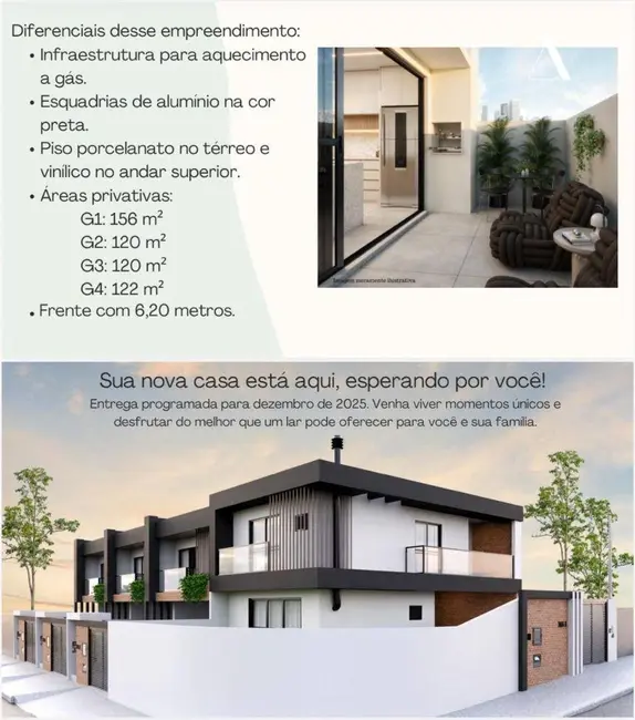 Foto 2 de Casa com 3 quartos à venda, 105m2 em Costa e Silva, Joinville - SC