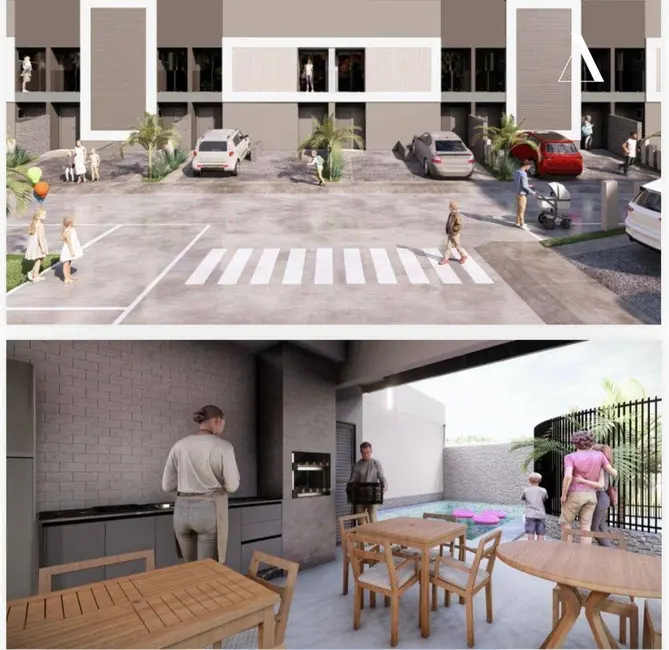 Foto 2 de Casa de Condomínio com 2 quartos à venda, 93m2 em Nova Brasília, Joinville - SC