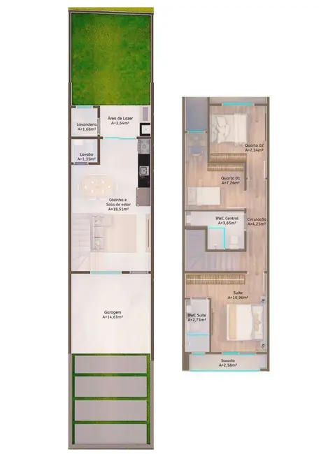 Foto 5 de Casa de Condomínio com 3 quartos à venda, 90m2 em Bom Retiro, Joinville - SC