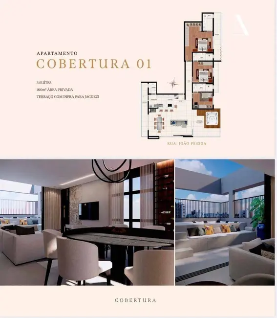 Foto 4 de Apartamento com 2 quartos à venda, 84m2 em Santo Antônio, Joinville - SC