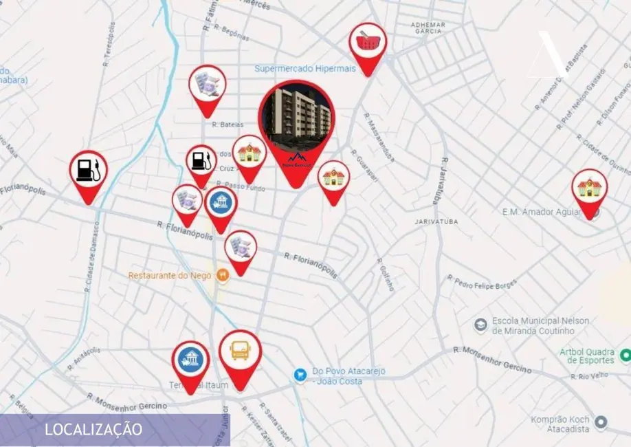 Foto 6 de Apartamento com 2 quartos à venda, 45m2 em Fátima, Joinville - SC