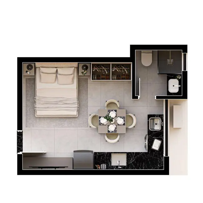 Foto 8 de Kitnet com 1 quarto à venda, 51m2 em Glória, Joinville - SC