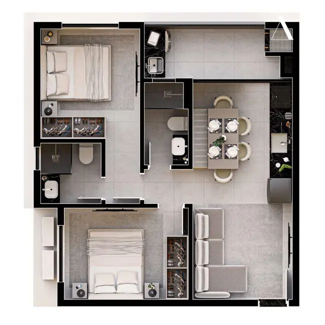 Foto 5 de Apartamento com 2 quartos à venda, 87m2 em Glória, Joinville - SC