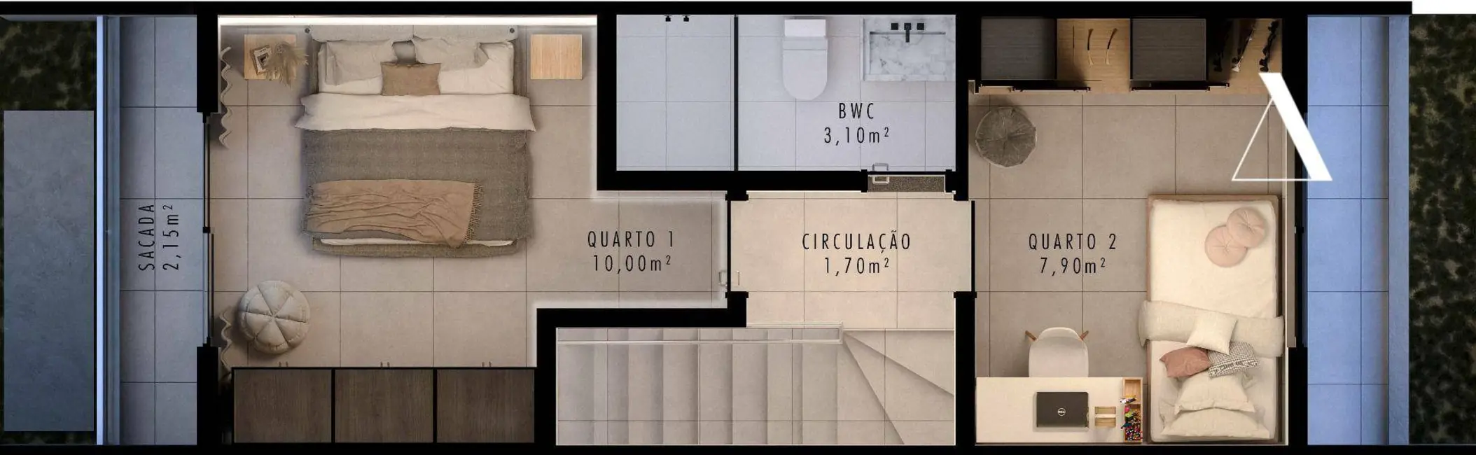 Foto 5 de Casa com 2 quartos à venda, 62m2 em Nova Brasília, Joinville - SC