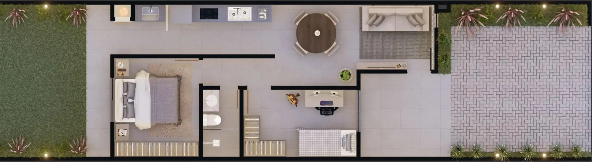 Foto 5 de Casa com 2 quartos à venda, 100m2 em Esmeralda, Cascavel - PR