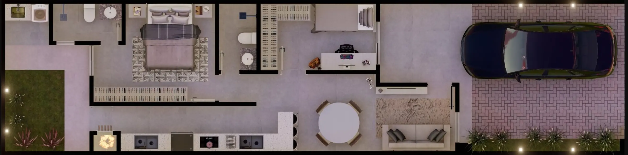 Foto 3 de Casa com 2 quartos à venda, 100m2 em Esmeralda, Cascavel - PR