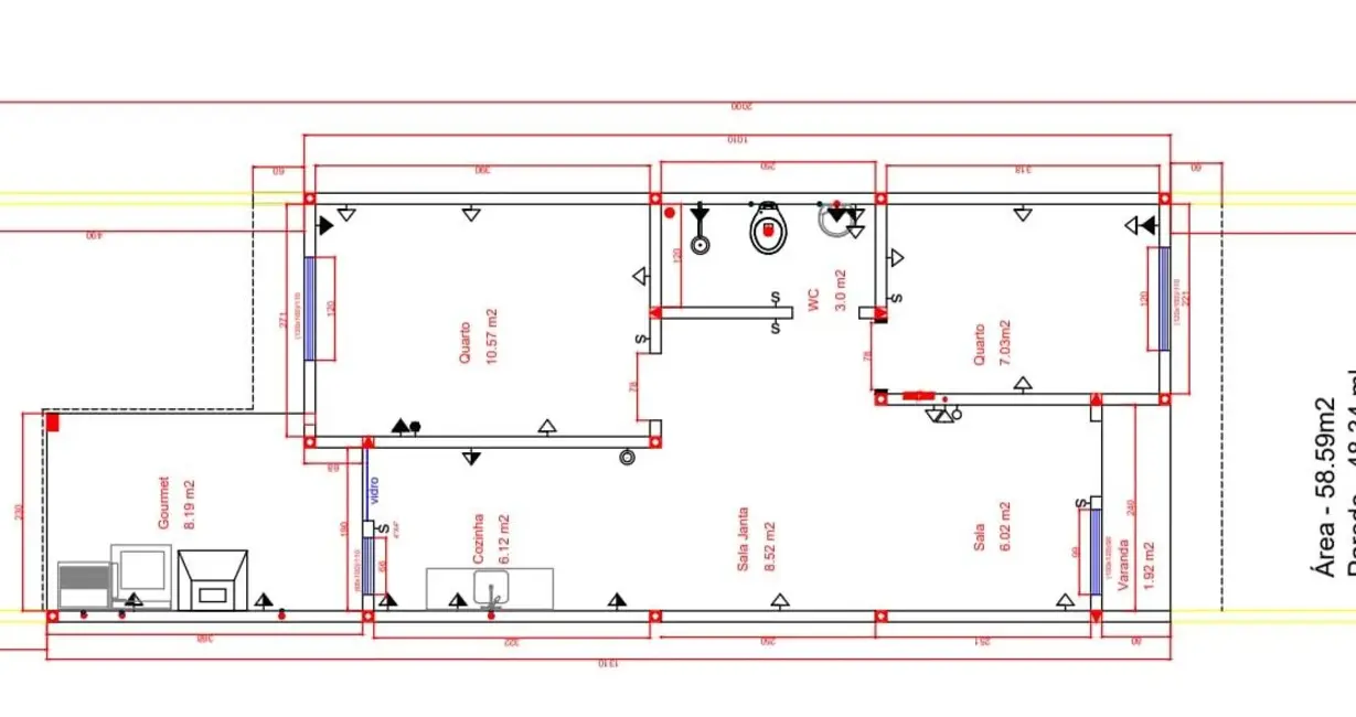 Foto 5 de Casa com 2 quartos à venda, 100m2 em Morumbi, Cascavel - PR