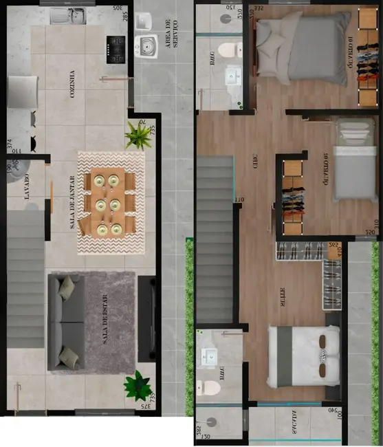 Foto 7 de Sobrado com 3 quartos à venda, 125m2 em Cascavel - PR