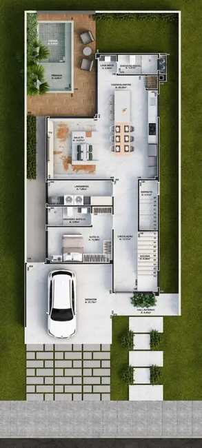 Foto 9 de Sobrado com 5 quartos à venda, 302m2 em Cascavel - PR