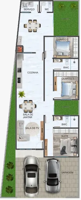 Foto 5 de Casa com 3 quartos à venda, 186m2 em Cascavel - PR