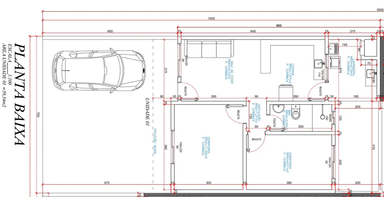 Foto 3 de Casa com 2 quartos à venda, 105m2 em Periolo, Cascavel - PR