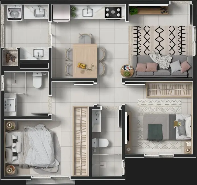 Foto 9 de Apartamento com 1 quarto à venda, 77m2 em Cancelli, Cascavel - PR