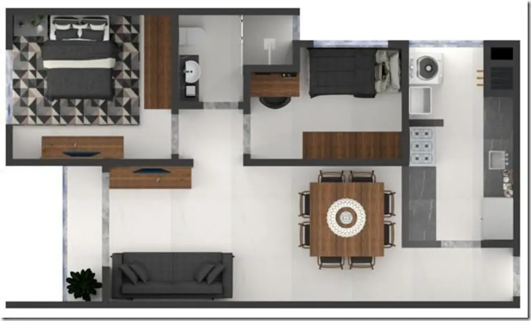 Foto 4 de Apartamento com 1 quarto à venda, 69m2 em São Cristóvão, Cascavel - PR