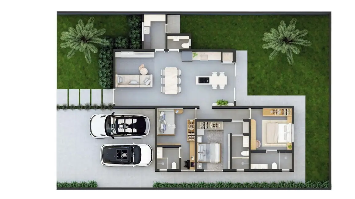 Casa com 3 quartos à venda, 301m2 em Recanto Tropical, Cascavel - PR - imagem 2 Foto 2 de Casa com 3 quartos à venda, 301m2 em Recanto Tropical, Cascavel - PR