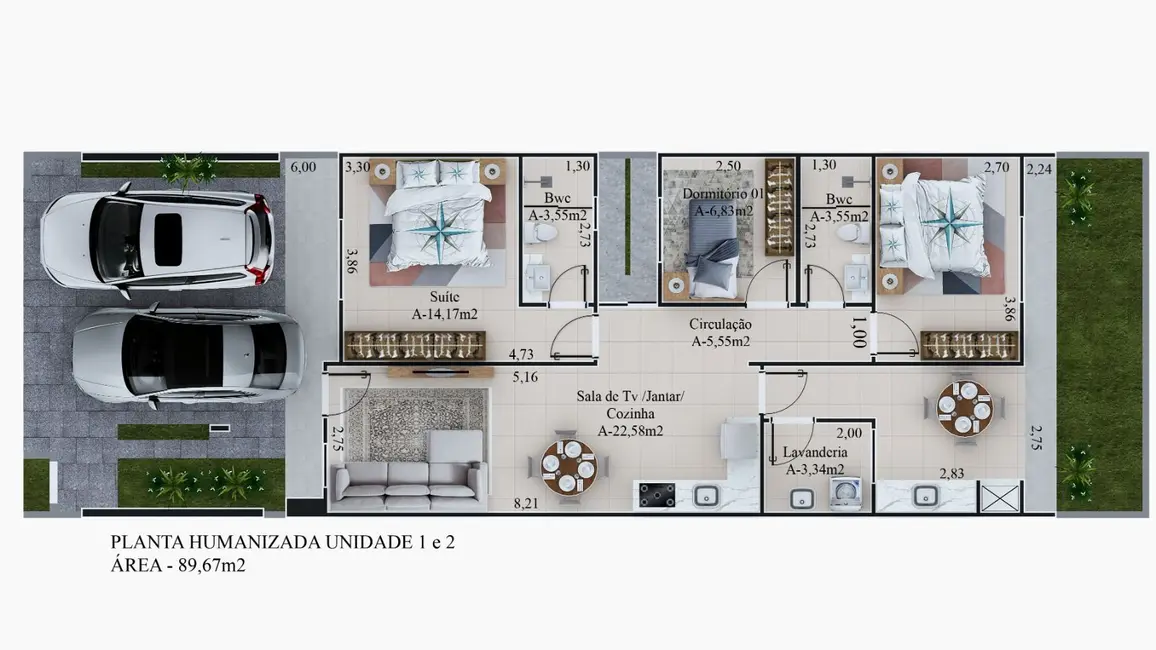 Foto 2 de Casa com 3 quartos à venda, 150m2 em Recanto Tropical, Cascavel - PR