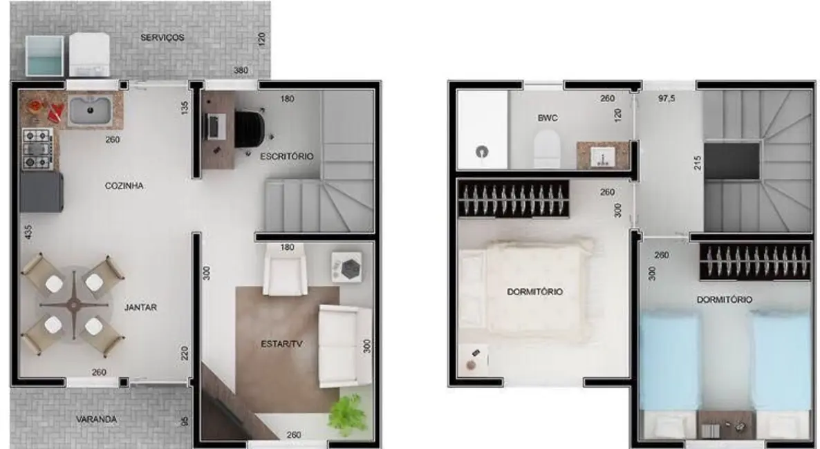Foto 5 de Sobrado com 2 quartos à venda, 184m2 em São Cristóvão, Cascavel - PR