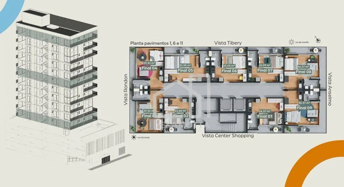 Foto 7 de Kitnet com 1 quarto à venda, 36m2 em Tibery, Uberlandia - MG