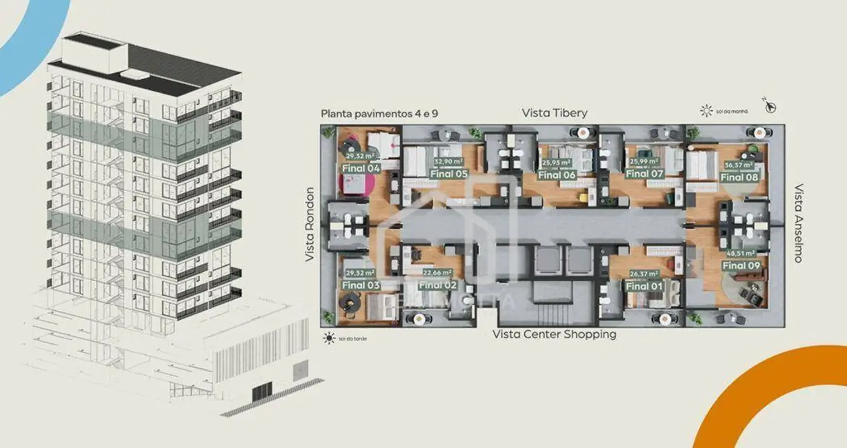 Foto 8 de Kitnet com 1 quarto à venda, 36m2 em Tibery, Uberlandia - MG