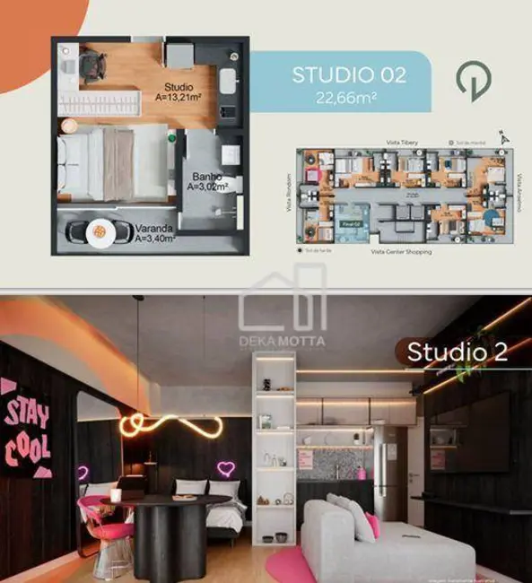 Foto 3 de Kitnet com 1 quarto à venda, 36m2 em Tibery, Uberlandia - MG