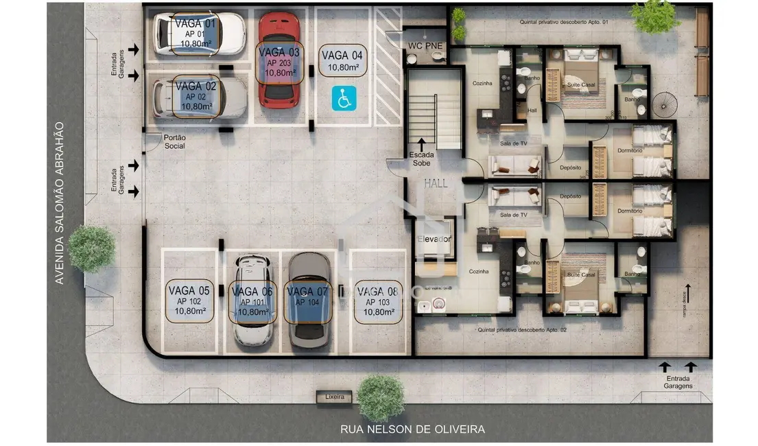 Foto 8 de Apartamento com 2 quartos à venda, 47m2 em Santa Mônica, Uberlandia - MG