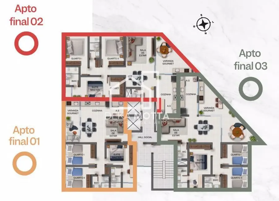 Apartamento com 3 quartos à venda, 83m2 em Santa Mônica, Uberlandia - MG - imagem 4 Foto 4 de Apartamento com 3 quartos à venda, 83m2 em Santa Mônica, Uberlandia - MG