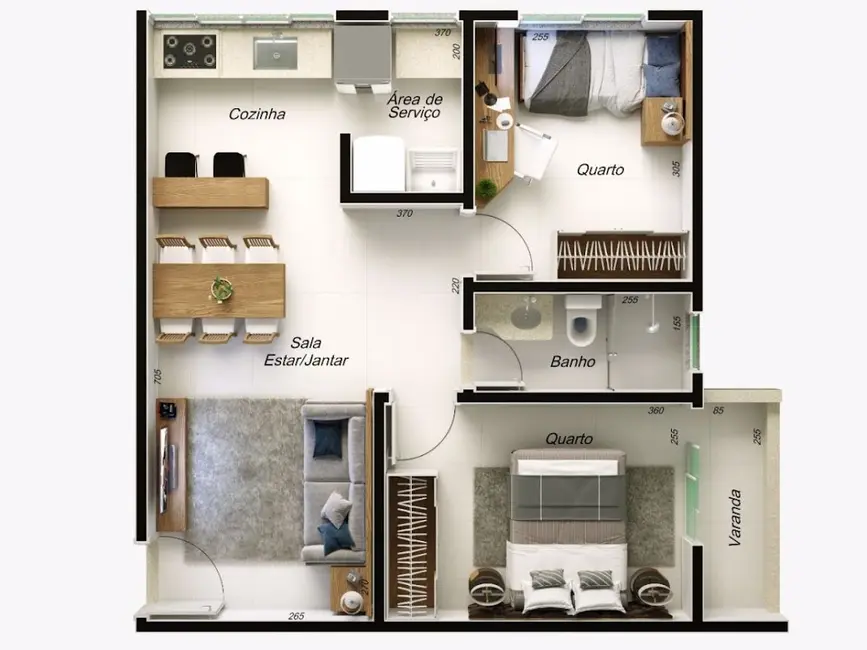 Apartamento com 2 quartos à venda, 50m2 em Santa Mônica, Uberlandia - MG - imagem 6 Foto 6 de Apartamento com 2 quartos à venda, 50m2 em Santa Mônica, Uberlandia - MG
