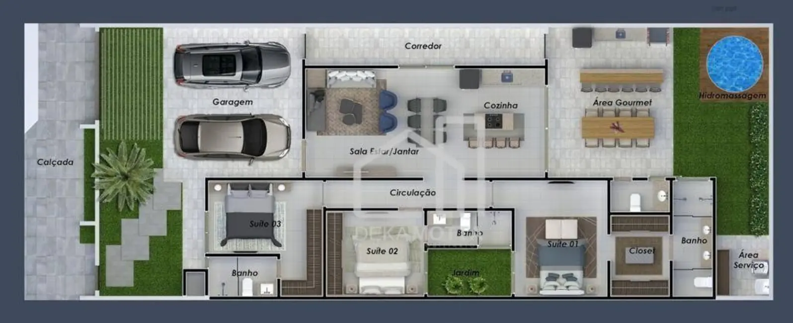 Foto 6 de Casa com 3 quartos à venda, 250m2 em Aclimação, Uberlandia - MG