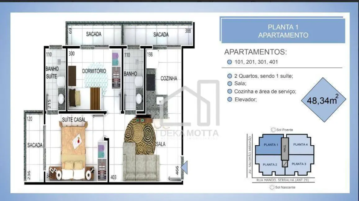 Apartamento com 2 quartos à venda, 47m2 em Segismundo Pereira, Uberlandia - MG - imagem 7 Foto 7 de Apartamento com 2 quartos à venda, 47m2 em Segismundo Pereira, Uberlandia - MG