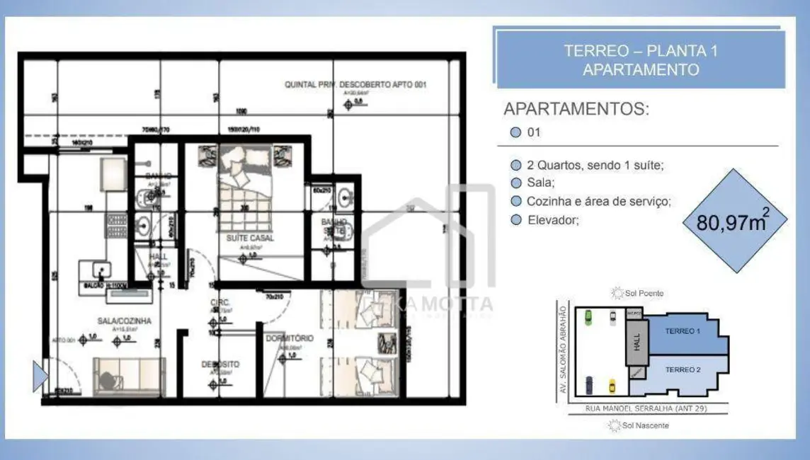 Foto 2 de Apartamento com 2 quartos à venda, 47m2 em Segismundo Pereira, Uberlandia - MG