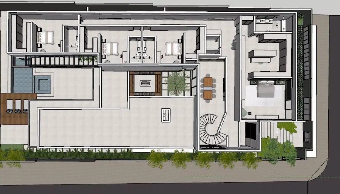 Foto 4 de Casa com 5 quartos à venda, 1000m2 em Cidade Jardim, Uberlandia - MG