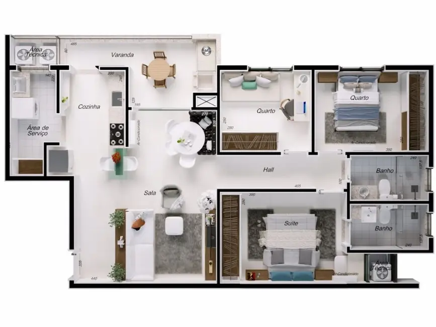 Apartamento com 3 quartos à venda, 90m2 em Morada da Colina, Uberlandia - MG - imagem 7 Foto 7 de Apartamento com 3 quartos à venda, 90m2 em Morada da Colina, Uberlandia - MG