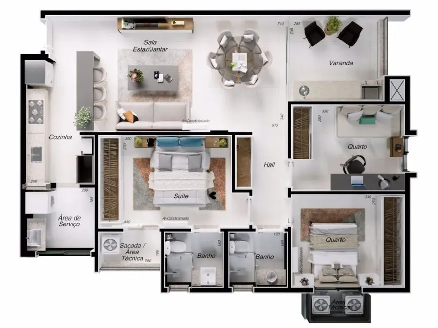 Apartamento com 3 quartos à venda, 90m2 em Morada da Colina, Uberlandia - MG - imagem 3 Foto 3 de Apartamento com 3 quartos à venda, 90m2 em Morada da Colina, Uberlandia - MG