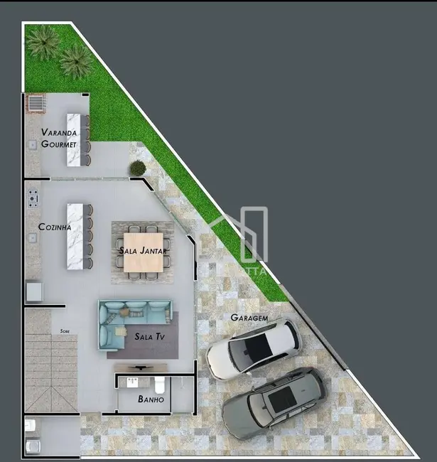 Sobrado com 3 quartos à venda, 147m2 em Laranjeiras, Uberlandia - MG - imagem 4 Foto 4 de Sobrado com 3 quartos à venda, 147m2 em Laranjeiras, Uberlandia - MG