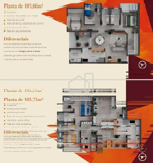 Apartamento com 3 quartos à venda, 103m2 em Uberlandia - MG - imagem 8 Foto 8 de Apartamento com 3 quartos à venda, 103m2 em Uberlandia - MG